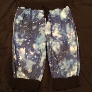 Carbon “Blue Galaxy” Jogger Shorts